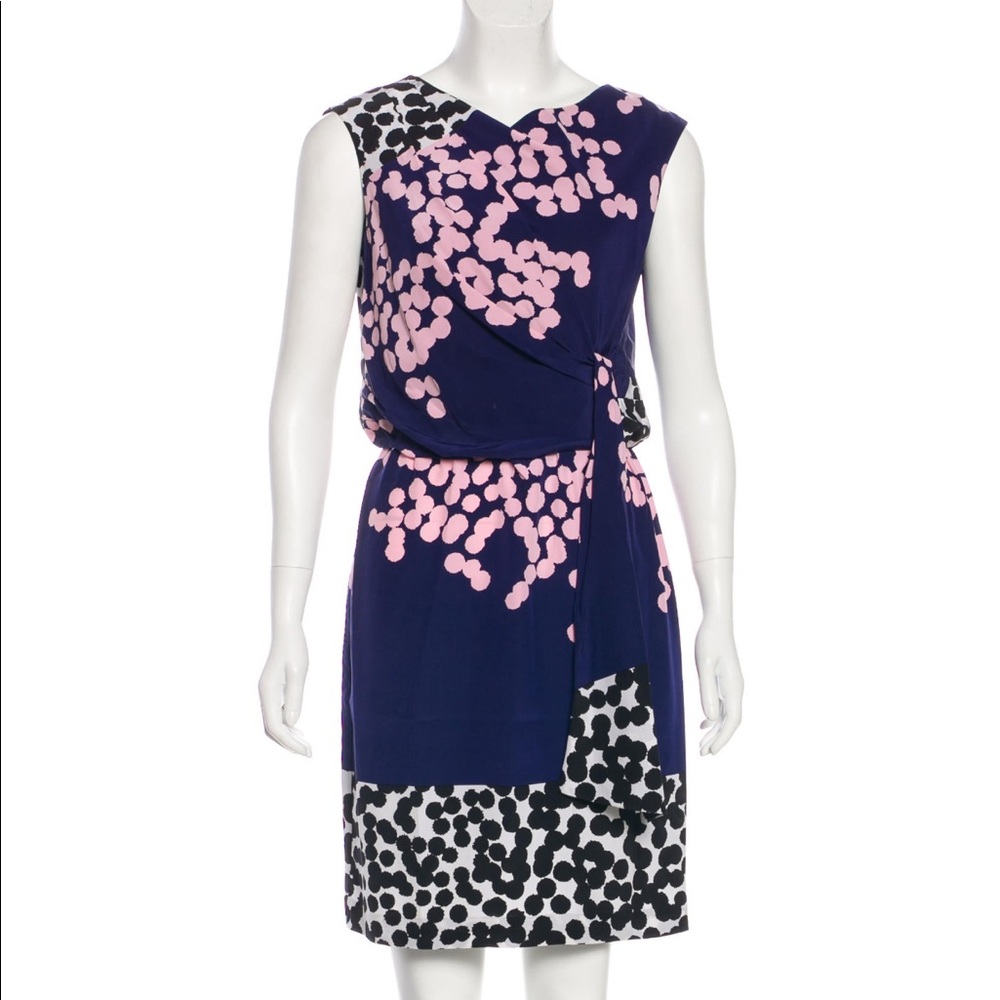 Diane Von Furstenberg Silk Knee Length Dress
